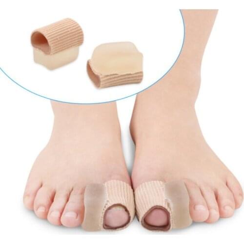 100pcsToe Separator Tube Bandage Toe Separators Finger Hallux Valgus Correction Pedicure Device Straightener Feet Care Tool SL16