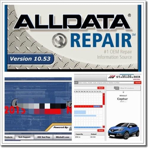 2021 Hot Sale All-data Auto Repair Software All data 10.53 Mit//chell OD5 2015v Vivid Workshop Atris 2018.01V 1TB HDD USB3.0