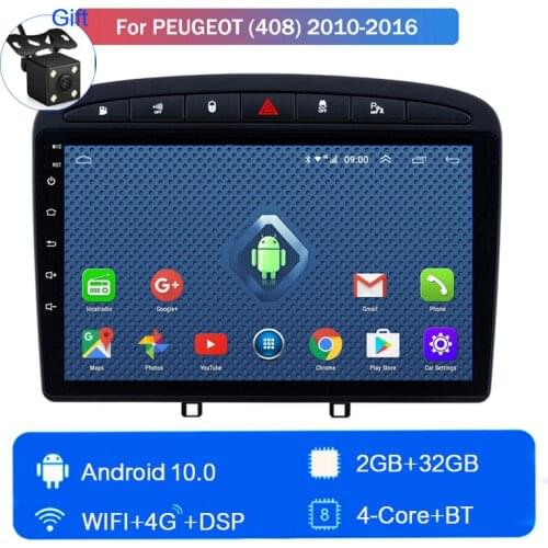 4G LTE Quad-core For 2010 2011 2012 2013 2014 2015 2016 Peugeot 408 car Android Smart GPS navigation Car Radio Head Unit Player