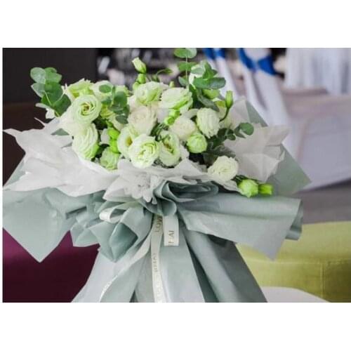 50PCS/lot Flowers Packaging Candy Color Pear Paper Flowers Florist Bouquet Gift Florist Supplies Wrapping Paper 50*75cm