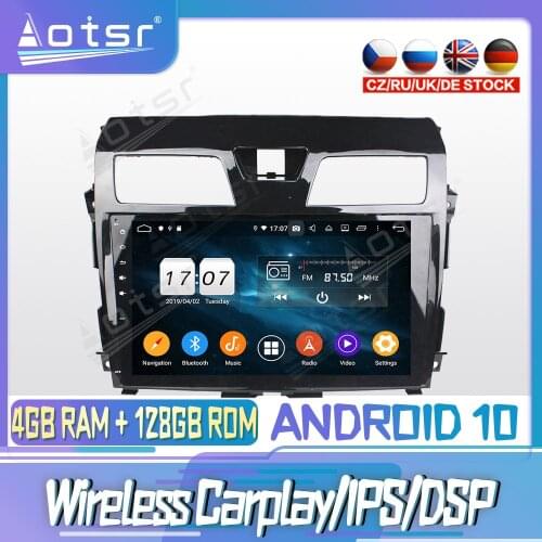 Android10 PX6 128G For NISSAN Tenna 2013 20142015 Car DVD GPS Navigation Auto Radio Stereo Video Multimedia Player HeadUnit 2din
