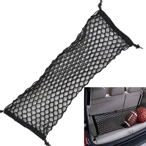 Car Luggage Cargo Storage Bag Rear Trunk Nylon Receive Arrange Net Back Elastic String Holder Auto Accessory Boot Mesh Organizer