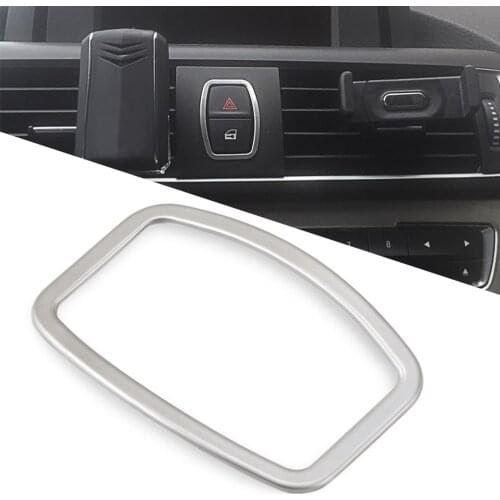 Car styling For BMW 5 Series F10 F18 Dashboard Dash Warning Lights Alert Push Button Door Lock Switch Trim Ring Cover