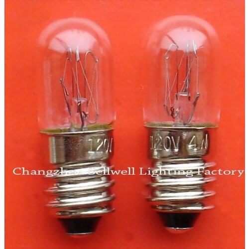 Free Shipping New!miniature Light Bulb 120v 4w E10 T10x28 A641