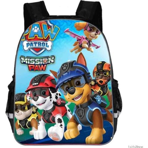 Paw Patrol Cartoon Children School Bags Cute Dog Puppy Patrol Children Bag Kindergarten Schoolbag Kids Backpack