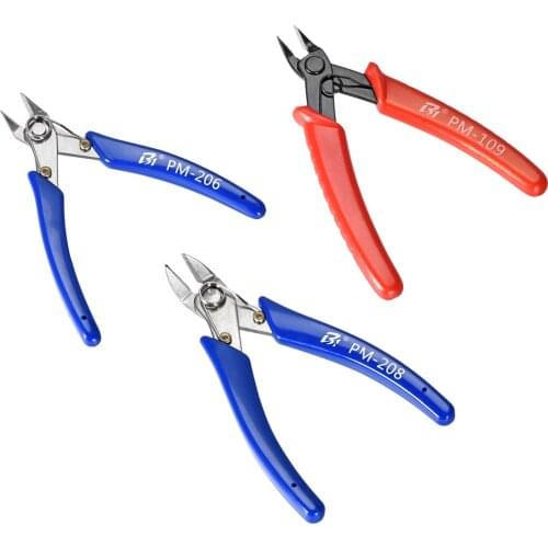 Uxcell 1/2Pcs Diagonal Cutting Pliers Micro Flush Wire Side Cutting Nippers for Cutting Soft Wire Guitar Strings Copper etc