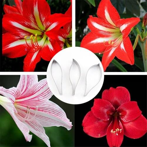 Baking Cutter Tool Large Stainless Steel Vermilion Petal Cutting Klei Polymorph DIY Soft Clay Flower Blossom Petal Cutters Molds