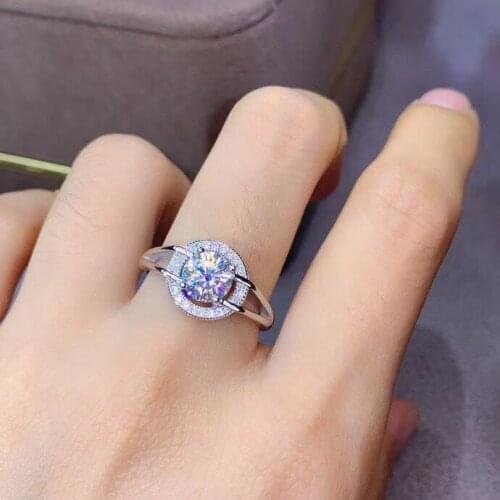 Moissanite gemstone ring with glorious light exquisite ring birthday engagement ring anniversary gift wedding ring proposal ring