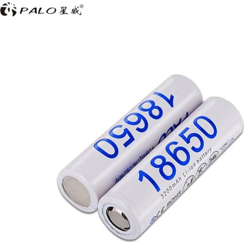 PALO 1pcs 18650 30A 3.7V 3200mAH lithium Rechargeable Battery li-ion li ion liion 3.7 volt high current batteries