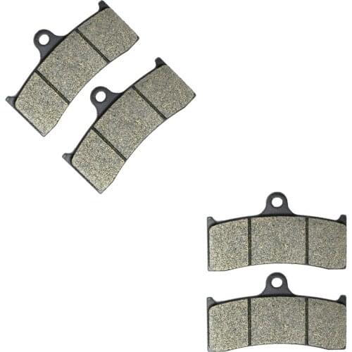 Brake Pads set for BERINGER Racing 6 Piston endurance caliper / MONDIAL Street 1000 Piega 2002 - 2002