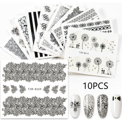 3D NEW Nail Sticker Mix Set Image Heart-shaped Animal Nail Art Water Transfer Decal Tattoos Sliders Manicure DIY Tools