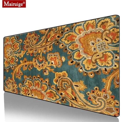 Persian Rug Mouse Pad XXL Gamer Desk Mat Moroccan Carpet Large Keyboard Pad Bohemian Computer PC Gaming MousePad 90x40cm/80x30cm