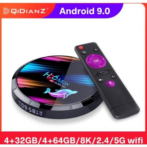 Smart TV Box 4k H96 Max X3 Android 9.0 8K 1000M 2.4G/5G WIFi Online Movie Amlogic S905X3 4G Ram 64G Rom H96Max x3 Set Top Box