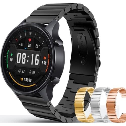 For Xiaomi MI Watch & Mi Watch Color Stainless Steel Strap Quick Release Watchband Metal Wristband Bracelet 22mm Watch Band