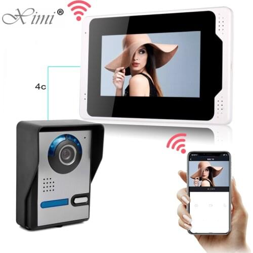 Video Door Intercom Entry System Kit Wired Video Doorbell Phone Rainproof Call Panel IR Camera for Home Villa Building Apartment