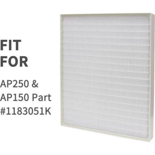 Air Purifier Filters HEPA Filter and Carbon Cotton Set Replacement For Whirlpool 1183054K AP250 AP150
