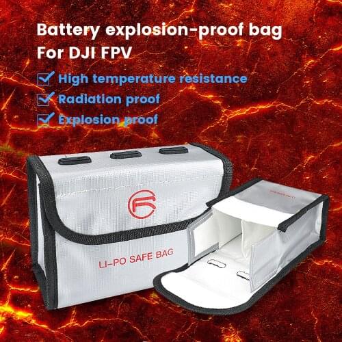 For DJI FPV Combo Battery Bag Protective Storage Bag Explosion-Proof Waterproof for DJI FPV Accessories Drone Battery Box