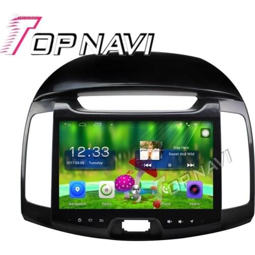 Topnavi 9'' Quad Core Android 6.0 Car GPS Navigation For HYUNDAI ELANTRA 2011 2012 Radio Audio Multimedia Stereo Without DVD