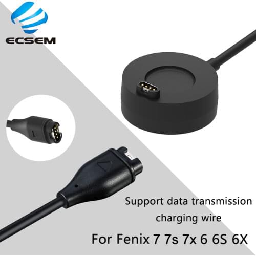 USB charger dock for Garmin fenix 6 6s 6x magnetic charging cable wire data transmission power adapter for tactix Delta Solar
