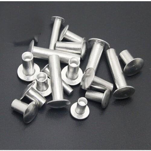 M5 Truss Rivet GB873 Half Hollow Oblate Head Aluminum Rivets 6-22mm Length