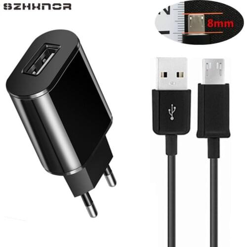 8mm Long Tip micro usb Charge 5V 2A charger for Huawei Y6 Y7 Prime 2018 Honor 7a pro Oukitel K10000 K3 C8 U20 PLUS Microusb cord