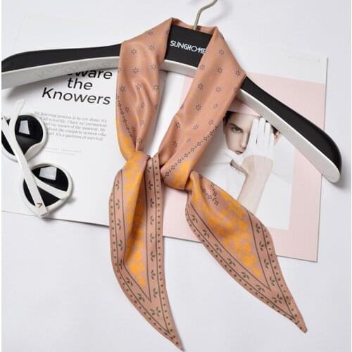 32x115cm Women Multifunction Polyester Smooth Scarf Floral Prints Patchwork Summer Chiffon Long Wraps Scarves Shawl for Girl