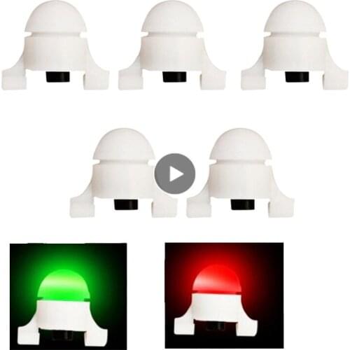5/1pcs Electronic Fishing Alarm Alert 2 Colors Fishing Rod Tip Clip Night Fishing Tool Mini Rods LED Automatic Induction Bell
