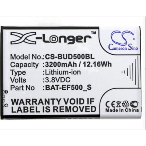 Cameron Sino 3200mAh battery for BLUEBIRD EF500R BAT-EF500_S BarCode, Scanner Battery