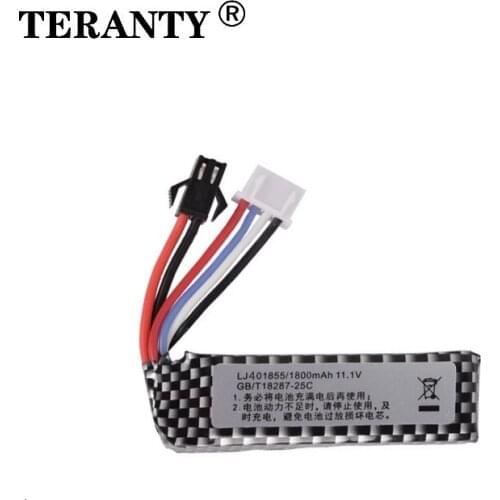 Water Gun 3S Lipo Battery 401855 11.1V 1800mAh 25C Battery for AKKU Mini Airsoft BB Air Pistol Electric Toys RC Parts 1Pcs/sets