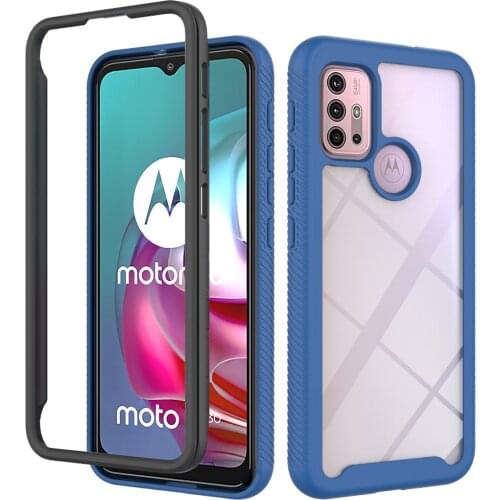 Non-fingerprint Acrylic Clear Solid Case for Motorola MOTO G30 G Stylus 2021 G9 Power G8 Play One 5G Ace Fusion Plus Cover