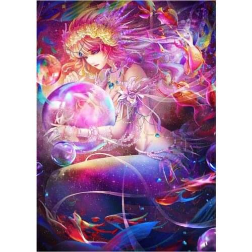 New 5D DIY Full Round/Square Diamond Painting Mermaid 3D Embroidery Cross Stitch Rhinestone Mosaic Home Decor Gift Yc458