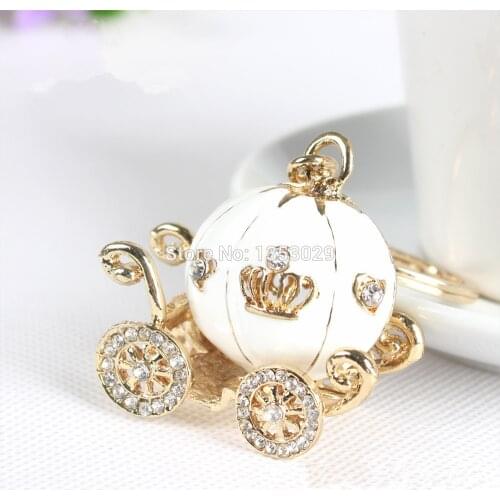 Free Shipping Cinderella Pumpkin Carriage Keychain Wedding Favors And Gifts Wedding Souvenirs Wedding Supplies Obsequios Boda