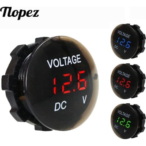 DC 12V-24V Digital Panel Voltmeter Led Display Electric Voltage Meter Volt Tester Waterproof For Car Motorcycle Boat ATV Truck 5