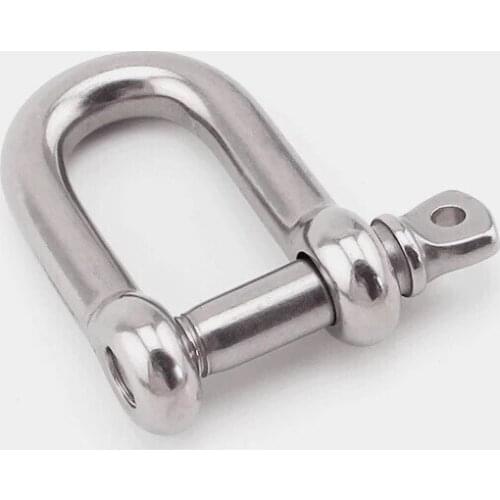 304 stainless steel d - shaped shackle hook connecting buckle shackle u - shaped ring bolt