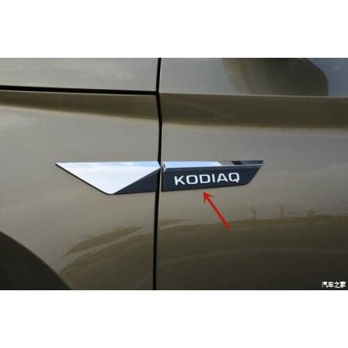 For Skoda Kodiaq 2016-2019 genuine Original Side Wing Labeling Decorative patch Car styling