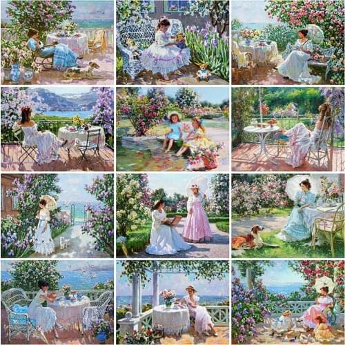 Evershine Full Square Round Diamond Embroidery Woman 5D Rhinestone Mosaic Diamond Painting Girl Cross Stitch Portrait Home Decor