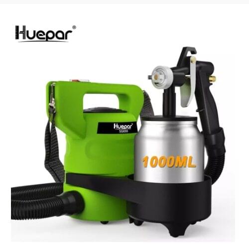 Huepar Paint Sprayer Electric 650 Watt Spray Gun 1000ml Paint Container With 1.0mm nozzles & Two Copper cores & 3 Spray Pattern