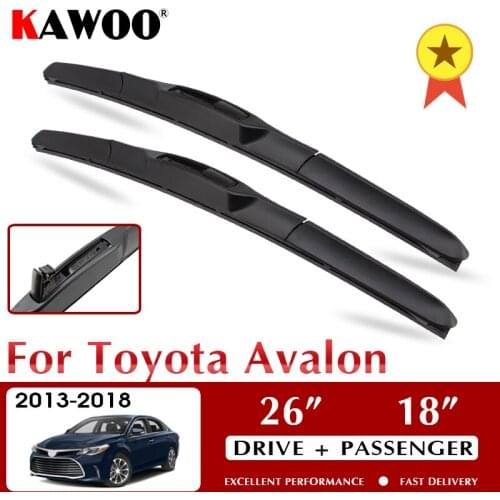 KAWOO Wiper Front Car Wiper Blade For Toyota Avalon 2013-2018 Windshield Windscreen Front Window Accessories 26"+18" LHD RHD