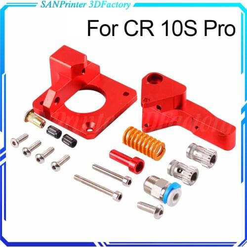 Aluminum Upgrade Dual Gear Mk8 Extruder for Extruder Ender 3 CR10 CR-10S PRO RepRap 1.75mm 3D Parts Drive Feed double pulley