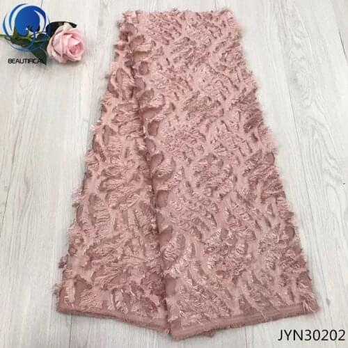 BEAUTIFICAL chiffion lace for dresses 5 yards fabric chiffon french chiffon pink JYN302