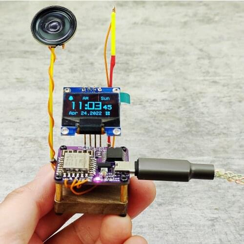 Cool Clock led dot matrix digital clock DIY kit Electronic diy soldering kit