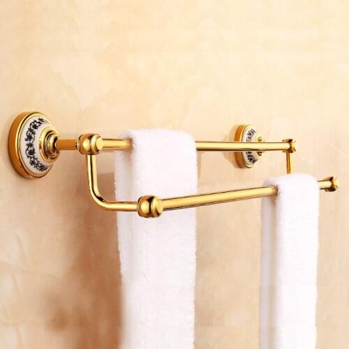 Brass Double Towel Holder