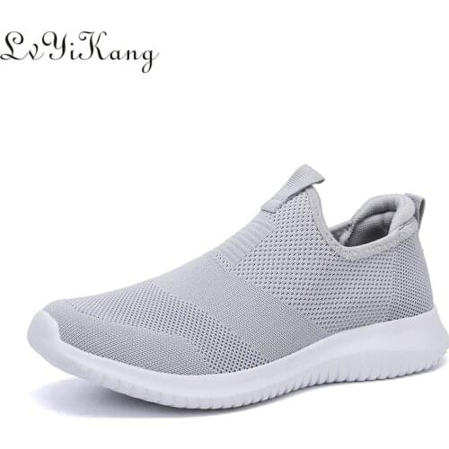 LVYIKANG 2019 Spring Shoes Slip on Men Casual Shoes Lightweight Comfortable Breathable Couple Walking Sneakers Feminino Zapatos