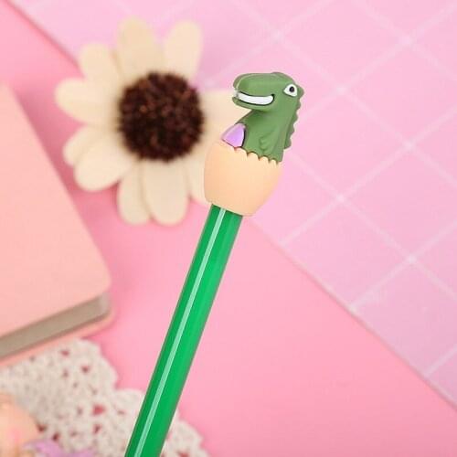 20PCs Cartoon Dinosaur Gel Pens Set Creative Stationery Student Office Supplies Kawaii Signature Pen School Supplies Wholesale