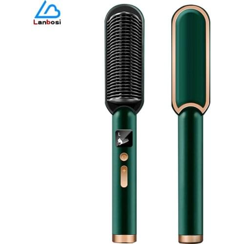 Does Not Hurt Hair Straight Hair Curling Iron Dual-Purpose Splint Household Negative Ion Fluffy Hair Straightening Comb