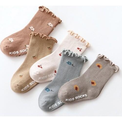 Autumn Baby Socks Toddler Hose Cotton Girl Boy Nonskid Floor Sock Breathable Infant Accessories Children Fashion Spanish Socks