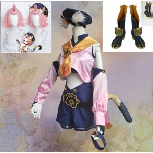 Custom Size Game Genshin Impact Diona Cosplay Costume Customize Halloween