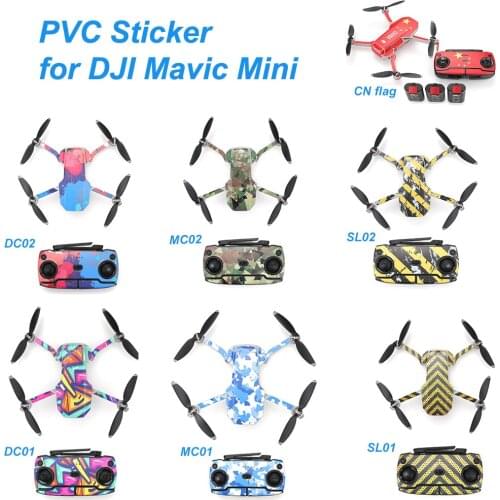 PVC Sticker for DJI Mavic Mini Drone Accessories Full Cover Skin Protective Film Drone Remote Control Waterproof Scratch Sticker