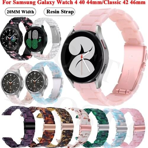 Original Resin Band For Samsung Galaxy Watch 4 Classic 46 42mm Wrist Strap Galaxy Watch4 44 40mm Smartwatch Bracelet Watchbands