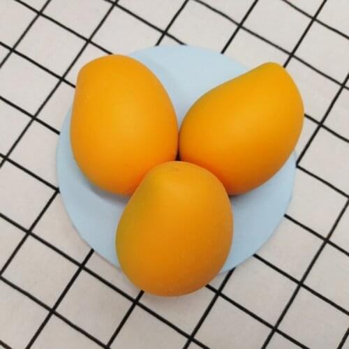 T5EC 3In Hand Toy Squeeze Mangos Sensory Fidget Vent Ball Novelty Gift Stress Relief Realistic Fruit for Toddler Adults Gift